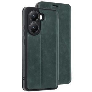 Poco X7 Pro Kılıf Flip Cover - Koyu Yeşil