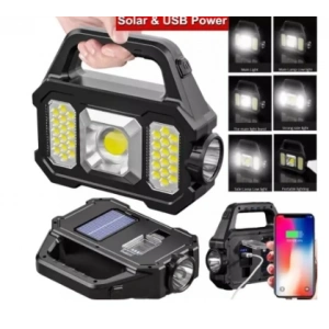 Polizei P-880A Solar Powerbanklı Şarjlı Taşınabilir Güçlü Fener