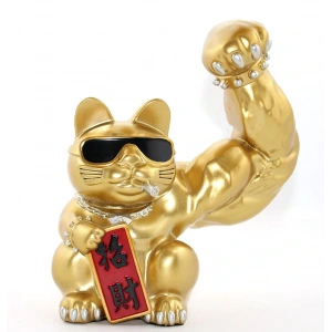 Polyester Şanslı Kedi Figürü Model 2