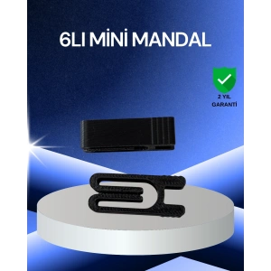 Poşet Kapatma Mandalı Hava Geçirmez 6 Adet Set