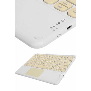 Profesyonel Wifi Q Klavye Bluetooth Klavye Touchpad 10.8 Inç