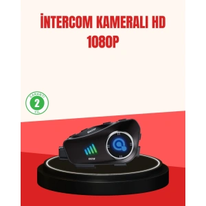 Q28 Kameralı Motosiklet Kask Kulaklık Bluetooth 5.3 Su Geçirmez 1080P HD