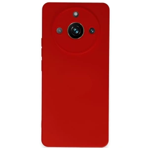 Realme 11 Pro Kılıf Nano içi Kadife Silikon - Kırmızı