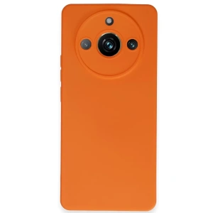 Realme 11 Pro Kılıf Nano içi Kadife Silikon - Turuncu