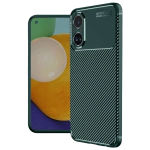 Realme 12 Lite Kılıf Auto Focus Karbon Kapak - Koyu Yeşil