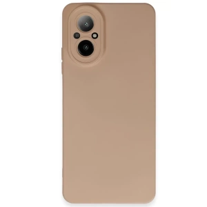 Realme 12 Lite Kılıf Nano içi Kadife Silikon - Pudra