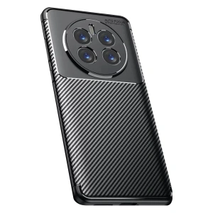 Realme 12 Pro Plus Kılıf Auto Focus Karbon Kapak - Siyah