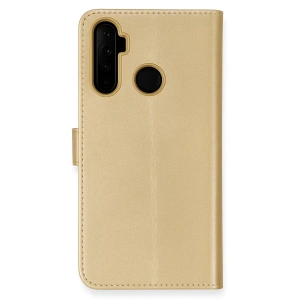 Realme 6i Kılıf Trend S Plus Kapaklı Kılıf - Gold
