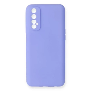 Realme 7 Kılıf First Silikon - Lila