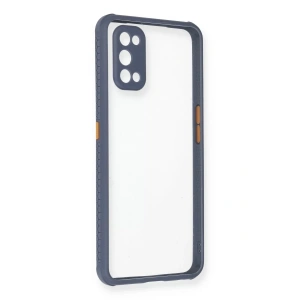 Realme 7 Pro Kılıf Miami Şeffaf Silikon - Gri