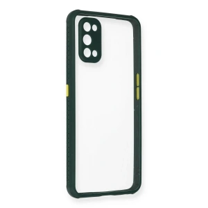 Realme 7 Pro Kılıf Miami Şeffaf Silikon - Koyu Yeşil