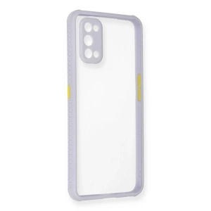 Realme 7 Pro Kılıf Miami Şeffaf Silikon - Lila