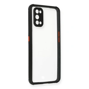 Realme 7 Pro Kılıf Miami Şeffaf Silikon - Siyah