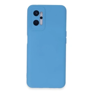 Realme 9i 4G Kılıf Nano içi Kadife Silikon - Mavi