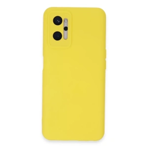 Realme 9i 4G Kılıf Nano içi Kadife Silikon - Sarı