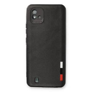 Realme C11 2021 Kılıf Loop Deri Silikon - Siyah