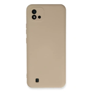 Realme C11 2021 Kılıf Nano içi Kadife Silikon - Pudra