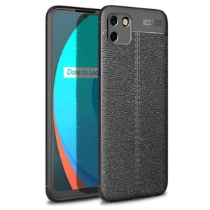 Realme C11 Kılıf Auto Focus Kapak - Siyah