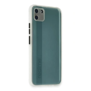 Realme C11 Kılıf Miami Şeffaf Silikon - Şeffaf