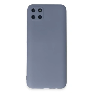 Realme C11 Kılıf Nano içi Kadife Silikon - Gri