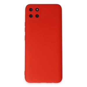 Realme C11 Kılıf Nano içi Kadife Silikon - Kırmızı