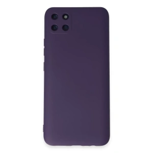 Realme C11 Kılıf Nano içi Kadife Silikon - Mor