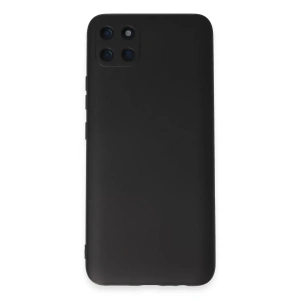 Realme C11 Kılıf Nano içi Kadife Silikon - Siyah
