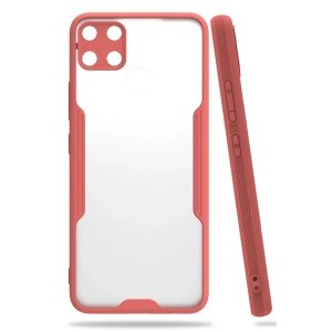 Realme C15 Kılıf Platin Silikon - Pembe