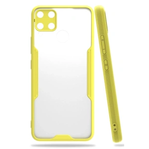 Realme C15 Kılıf Platin Silikon - Sarı