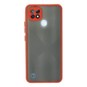 Realme C21 Kılıf Montreal Silikon Kapak - Kırmızı