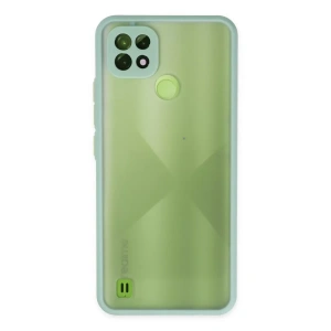 Realme C21 Kılıf Montreal Silikon Kapak - Turkuaz