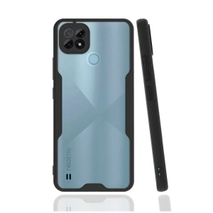 Realme C21 Kılıf Platin Silikon - Siyah