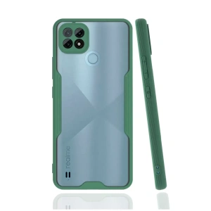 Realme C21 Kılıf Platin Silikon - Yeşil