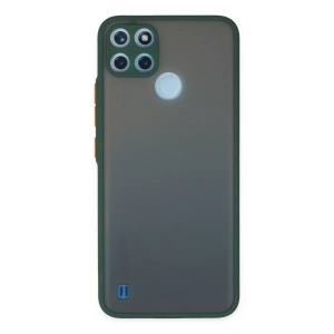 Realme C21Y Kılıf Montreal Silikon Kapak - Yeşil