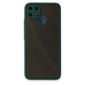 Realme C25 Kılıf Montreal Silikon Kapak - Yeşil