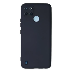 Realme C25Y Kılıf Nano içi Kadife Silikon - Lacivert