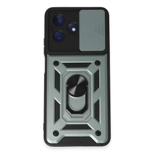 Realme C53 Kılıf Pars Lens Yüzüklü Silikon - Yeşil