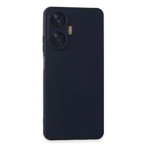 Realme C55 Kılıf Nano içi Kadife Silikon - Lacivert