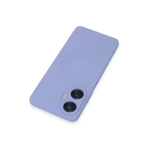 Realme C55 Kılıf Nano içi Kadife Silikon - Lila