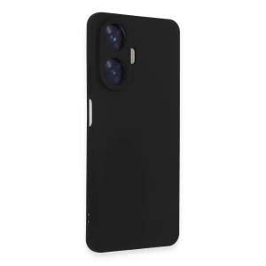 Realme C55 Kılıf Nano içi Kadife Silikon - Siyah