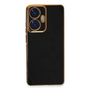 Realme C55 Kılıf Volet Silikon - Siyah