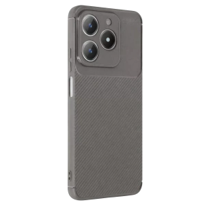 Realme C61 Kılıf Auto Focus Karbon Kapak - Gri