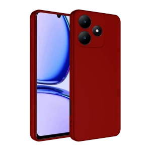 Realme C61 Kılıf First Silikon - Kırmızı