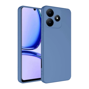 Realme C61 Kılıf First Silikon - Mavi