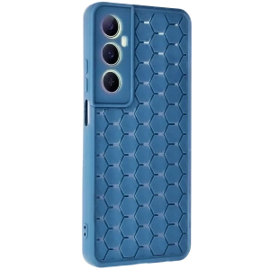 Realme C65 Kılıf Petek Silikon Kapak - Mavi
