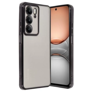 Realme C75 4G Kılıf Lensli Silikon - Siyah