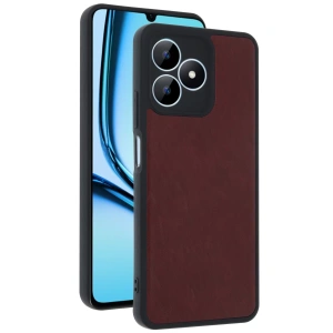 Realme Note 50 4G Kılıf Aras Deri Kapak - Bordo