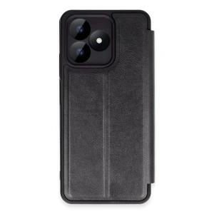 Realme Note 50 4G Kılıf Flip Cover - Siyah