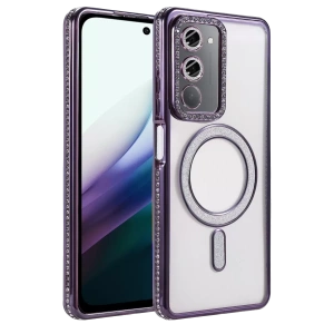 Redmi 15 4G Joke Simli Magneticsafe Kılıf - Derin Mor