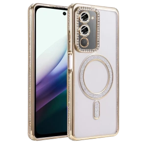 Redmi 15 4G Joke Simli Magneticsafe Kılıf - Gold